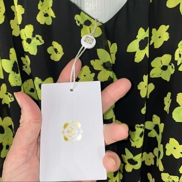 WAYF New! Kaylie Green floral Swing Mini Dress size XL- runs large - Picture 14 of 16